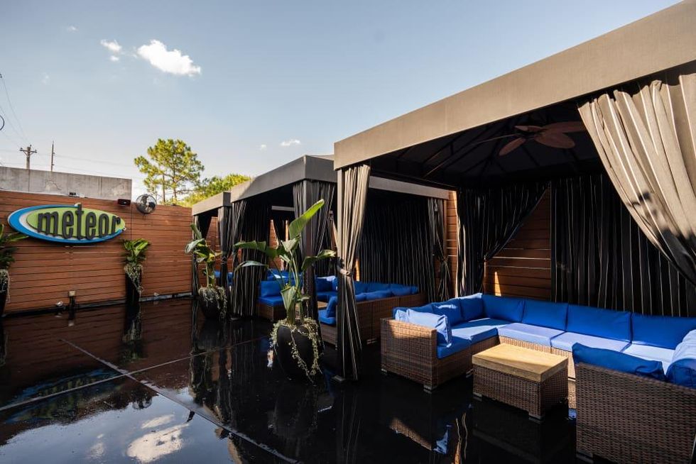 South Beach nightclub patio