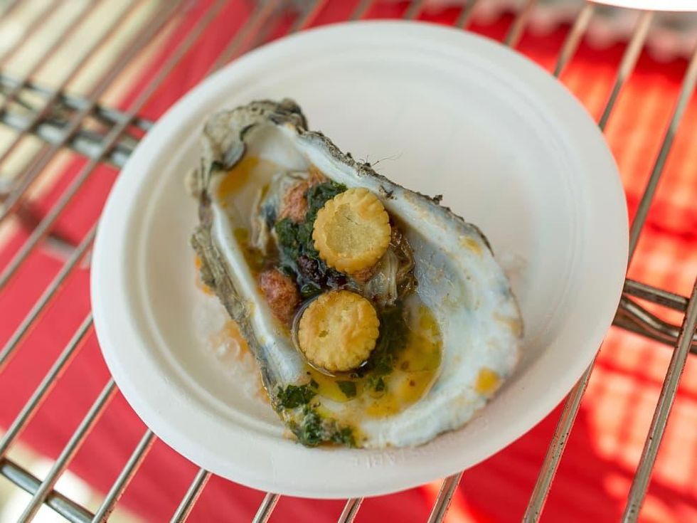 Southern Smoke 2017 Ashley Christensen smoked oyster