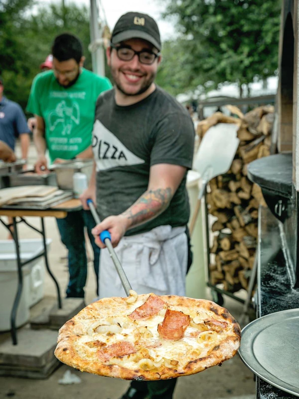 Chris Bianco's Texas Wiseguy pizza hot out of the oven. CultureMap