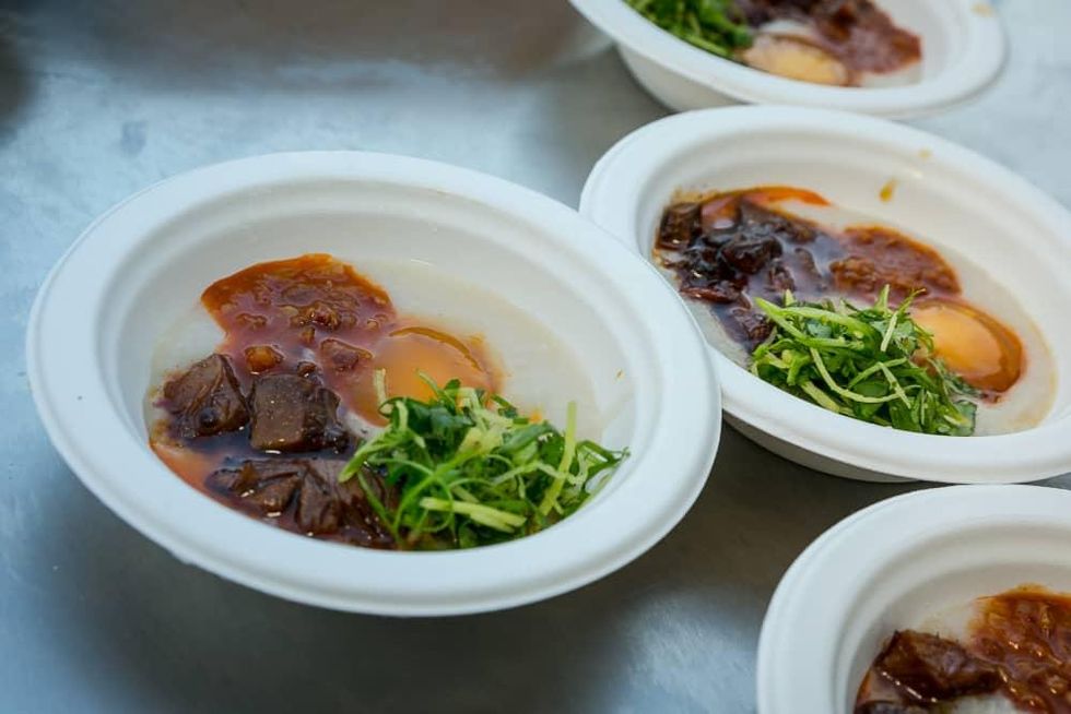 Southern Smoke 2018 Matty Matheson smoked beef congee