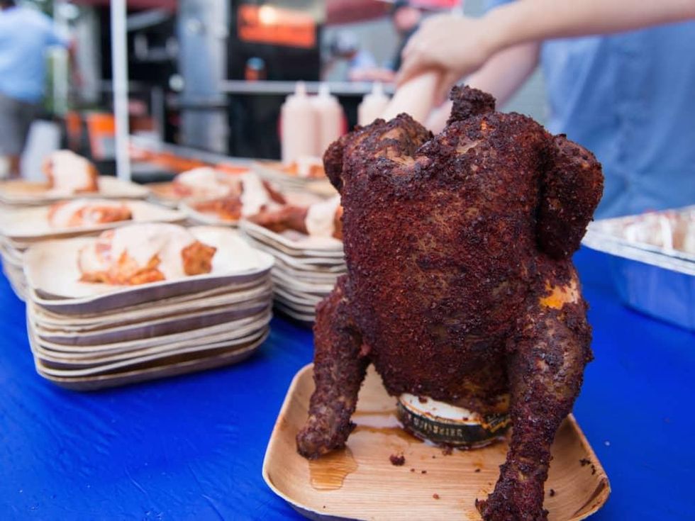 Southern Smoke Ashley Christensen beer can chicken