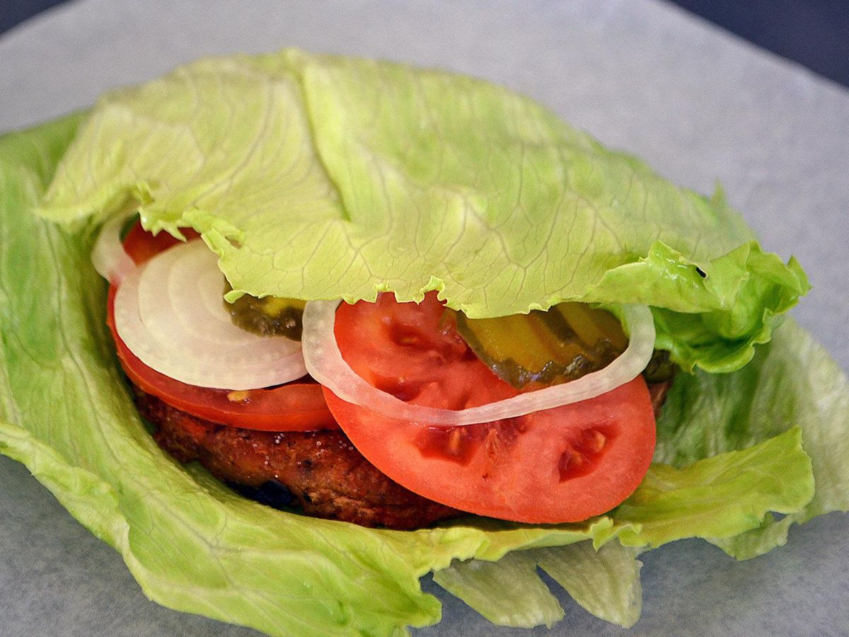 The lettuce burger at Southwell's CultureMap Houston