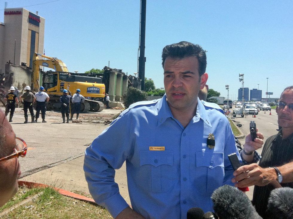 Southwest Hotel fire Houston clean up Ruy Lozano June 2013