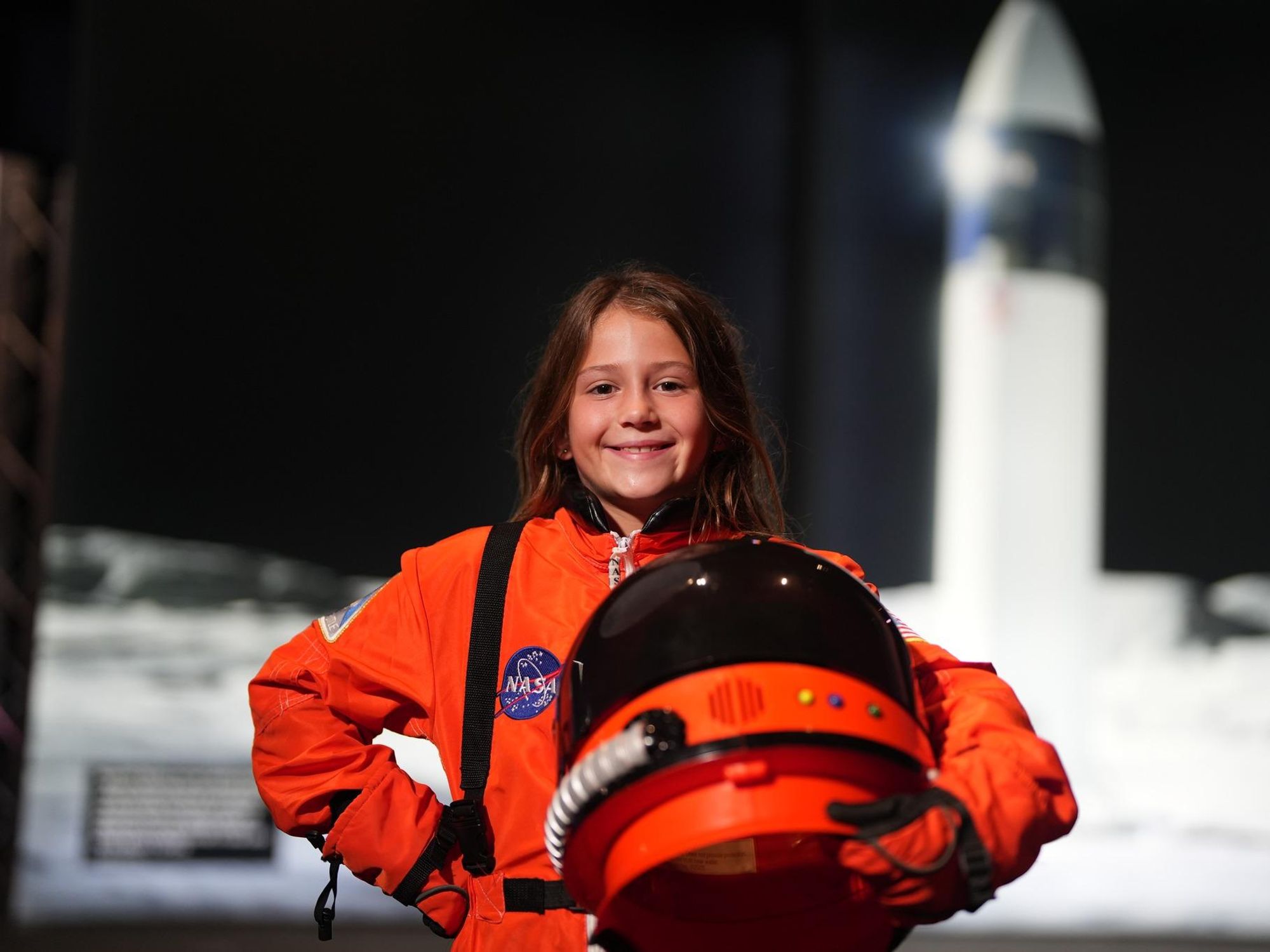 Space Center Houston kid little girl astronaut 