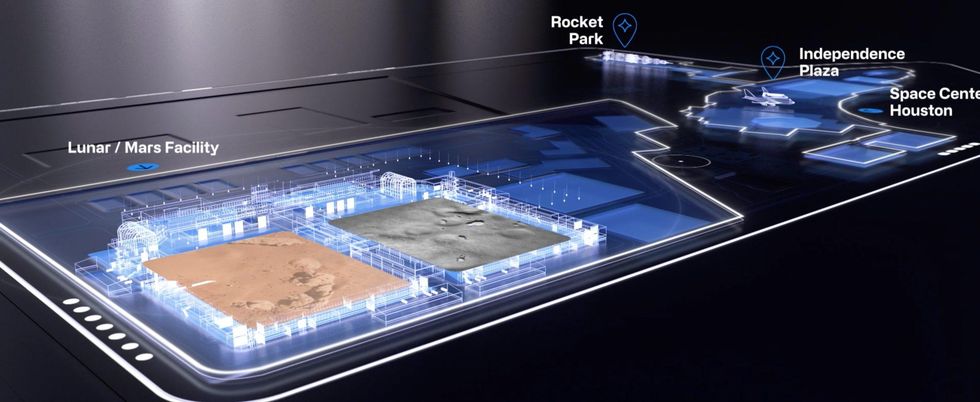 Space Center Houston lunar mars facility plans