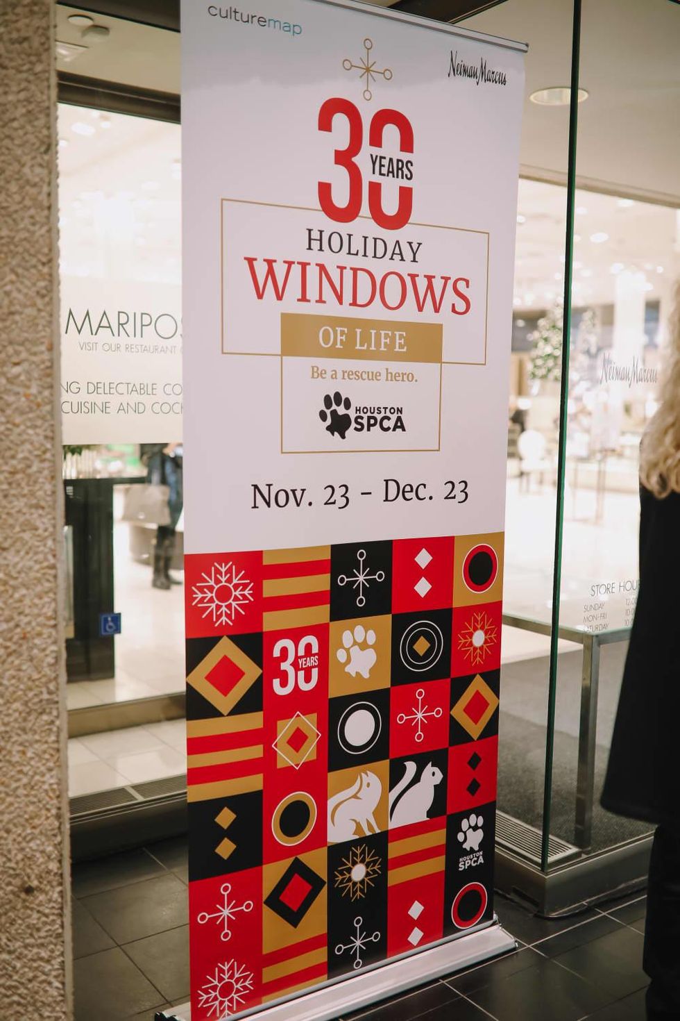 SPCA Neiman Marcus Holiday Windows of Life puppies kittens Houston