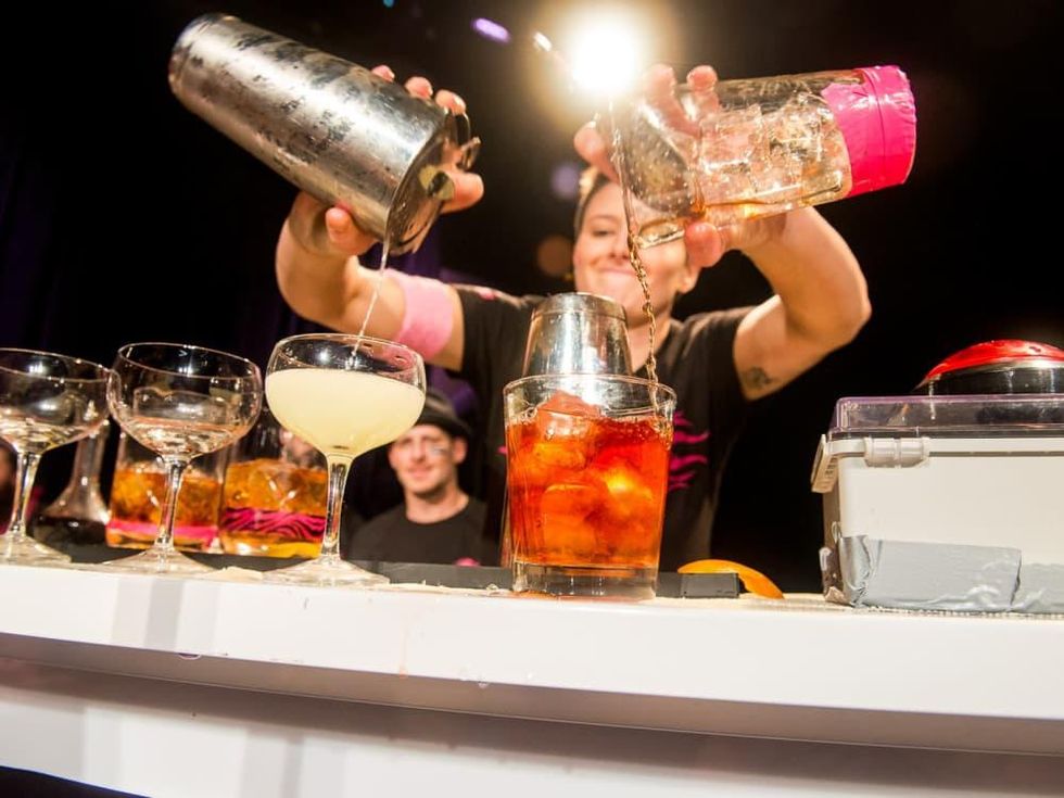 Speed Rack bartending contest