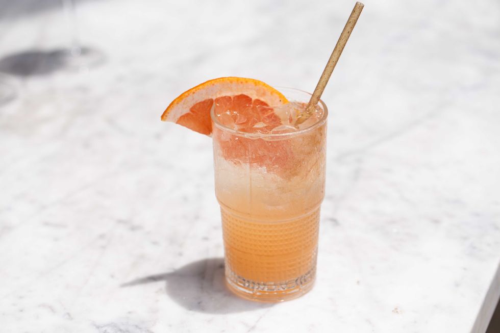 Spicy Paloma NA drink at Brasserie 19