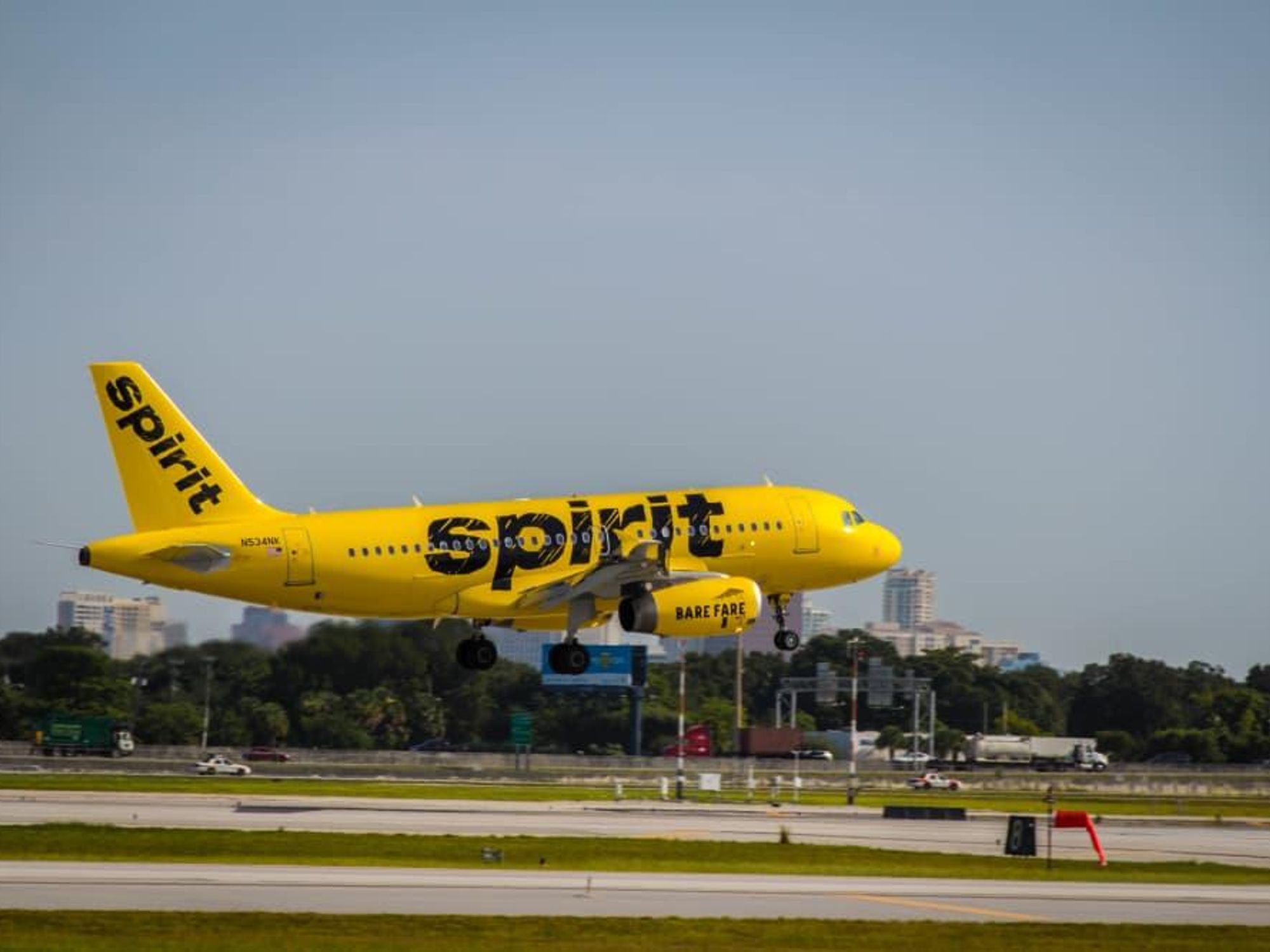 Spirit Airlines jet airplane plane