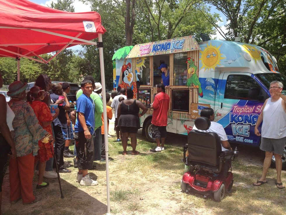 Splash Pad Houston June 2013 snowcone food truck