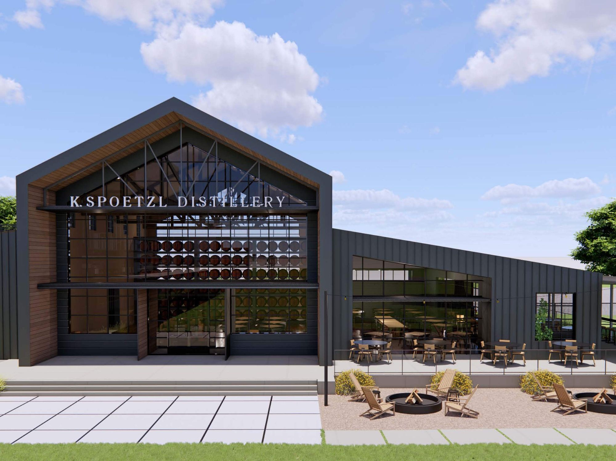 Spoetzl Brewery cocktail lounge restaurant