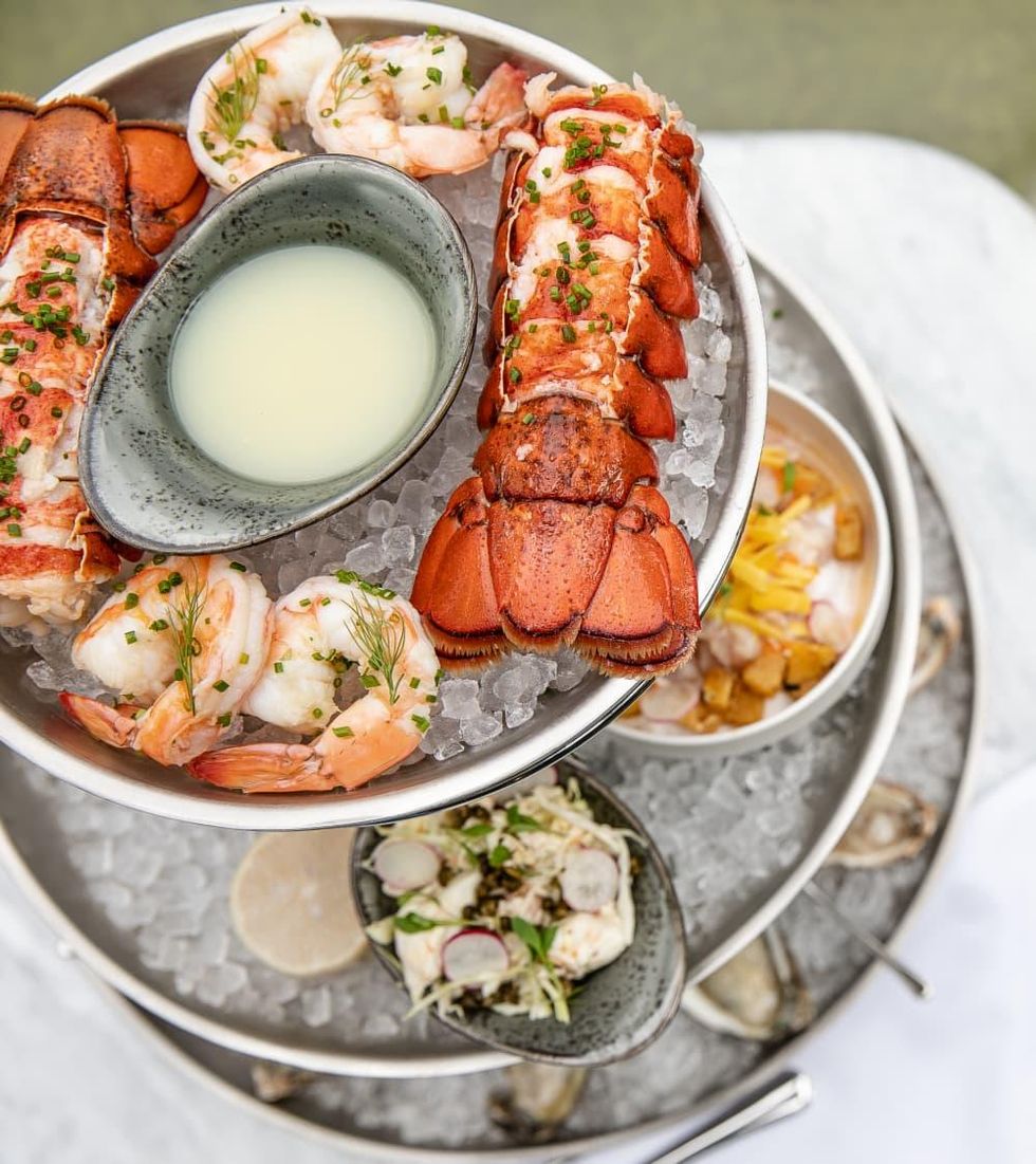 Sporting Club seafood tower