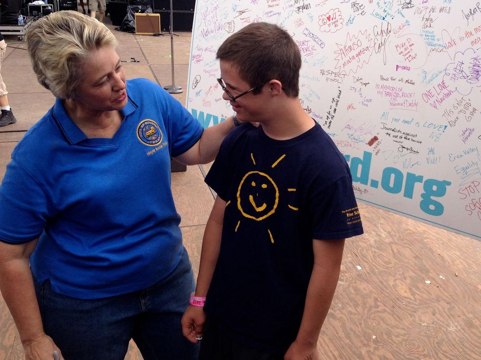 Spread the Word to End the Word Free Press Summer Festival FPSF R-Word Annise Parker Blakely Kress