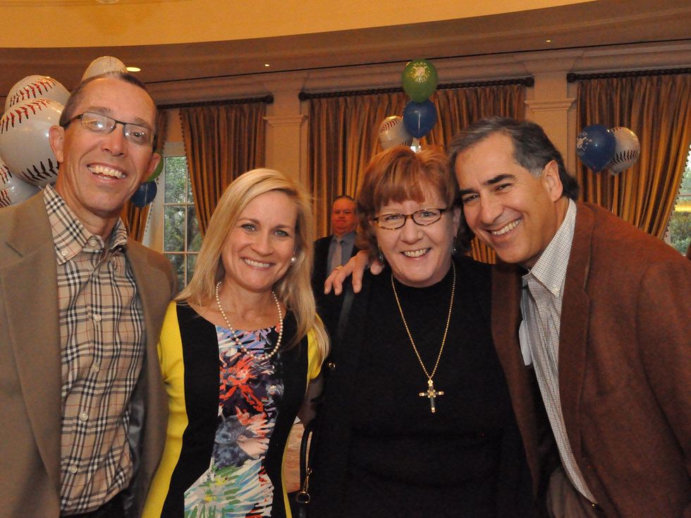 Spring Spirit Baseball event, February 2013, Jeff Pennington, Melissa Baldwin, Peggy Kostial, Kenny Baldwin