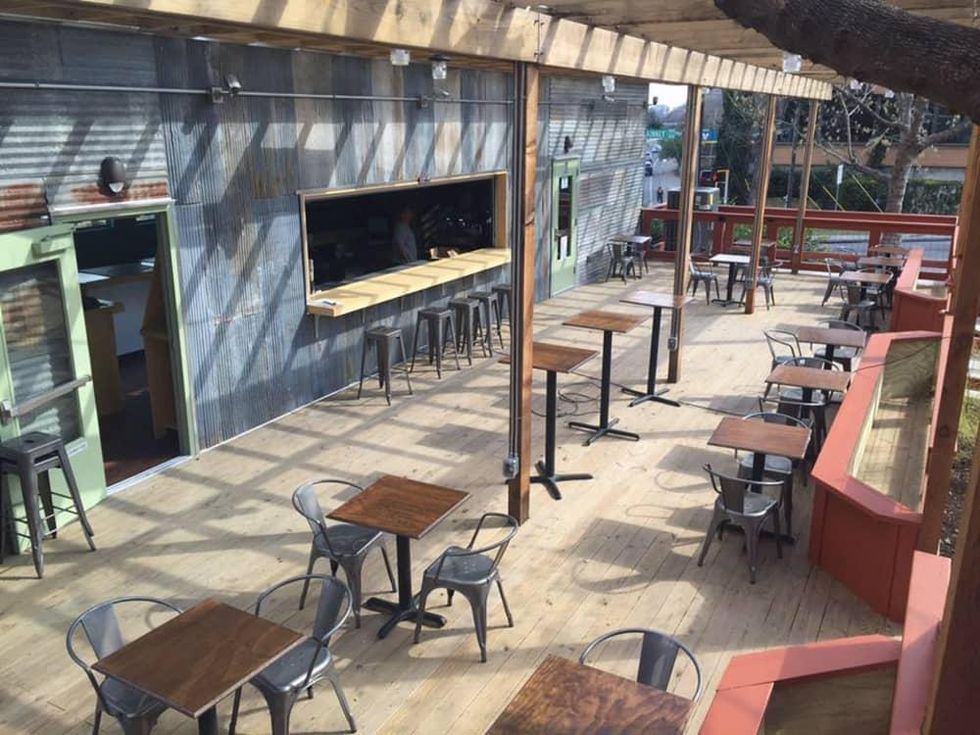 SquareRut Kava Bar patio after completion