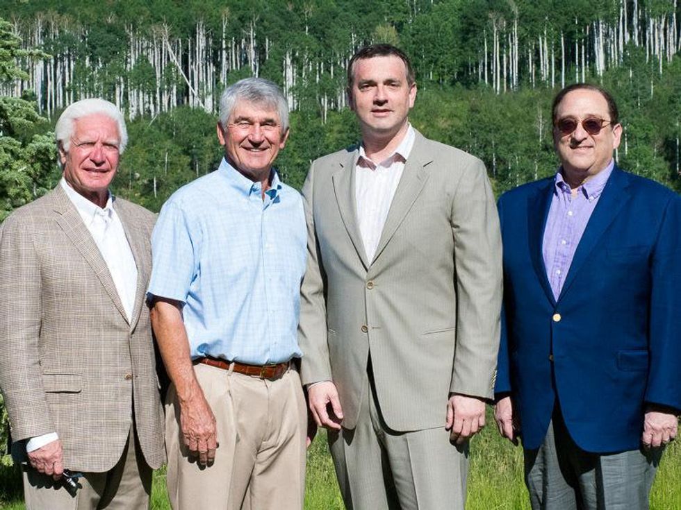 St. Luke's Hospital in Aspen July 2013 Leonard Tallerine, Murry Bowden, Dr. Daniel Yoshor, David Fine