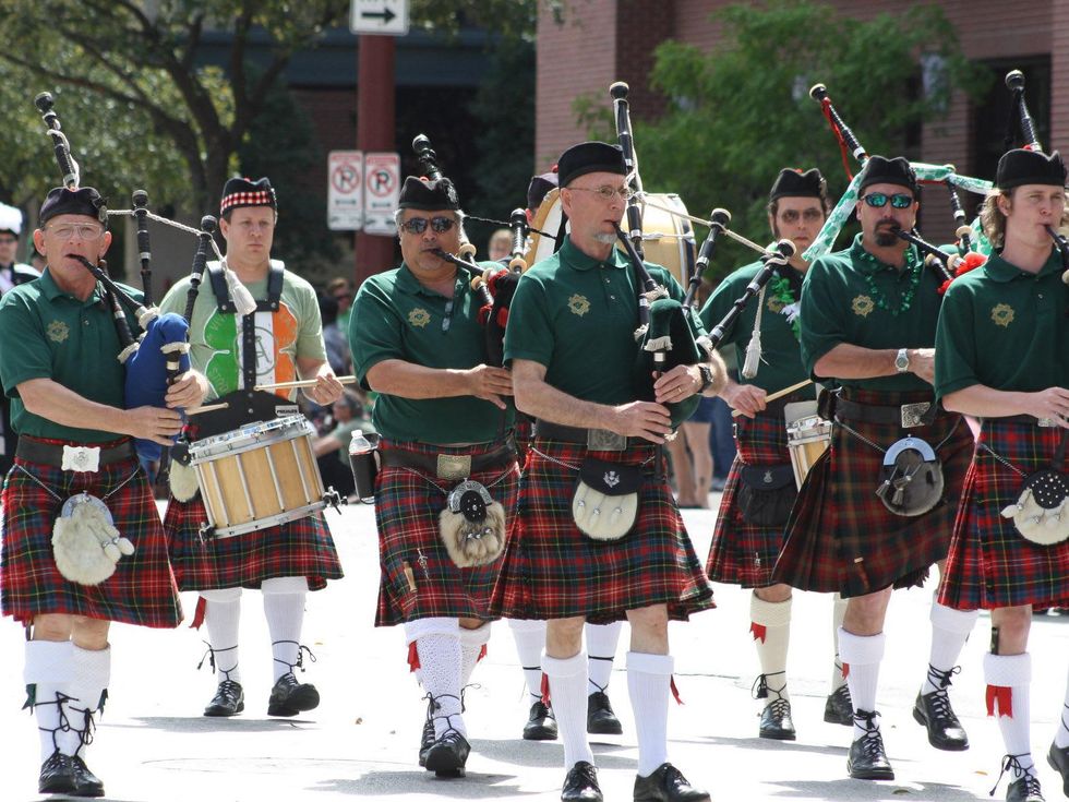 St. Patrick's Day Parade Houston, March 2013, bagpipes