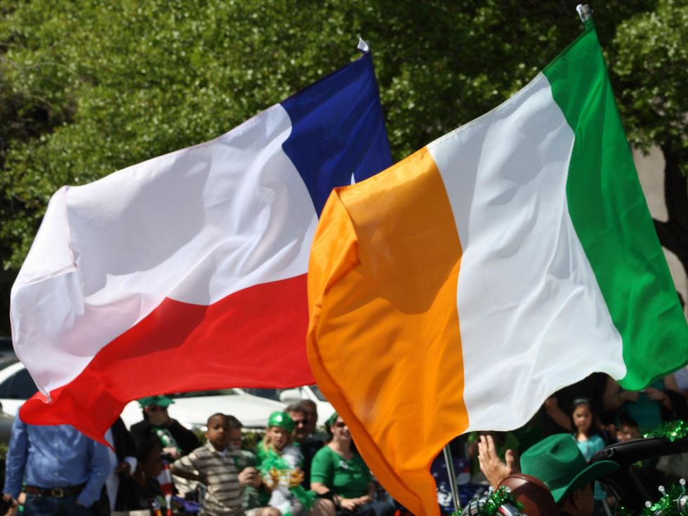 St. Patrick's Day Parade Houston, March 2013, flags