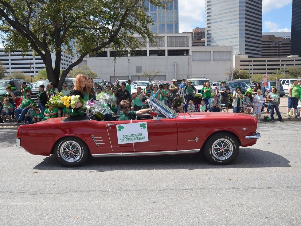 St. Patrick's Day Parade Houston, March 2013, grand marshal, Donna McKenzie