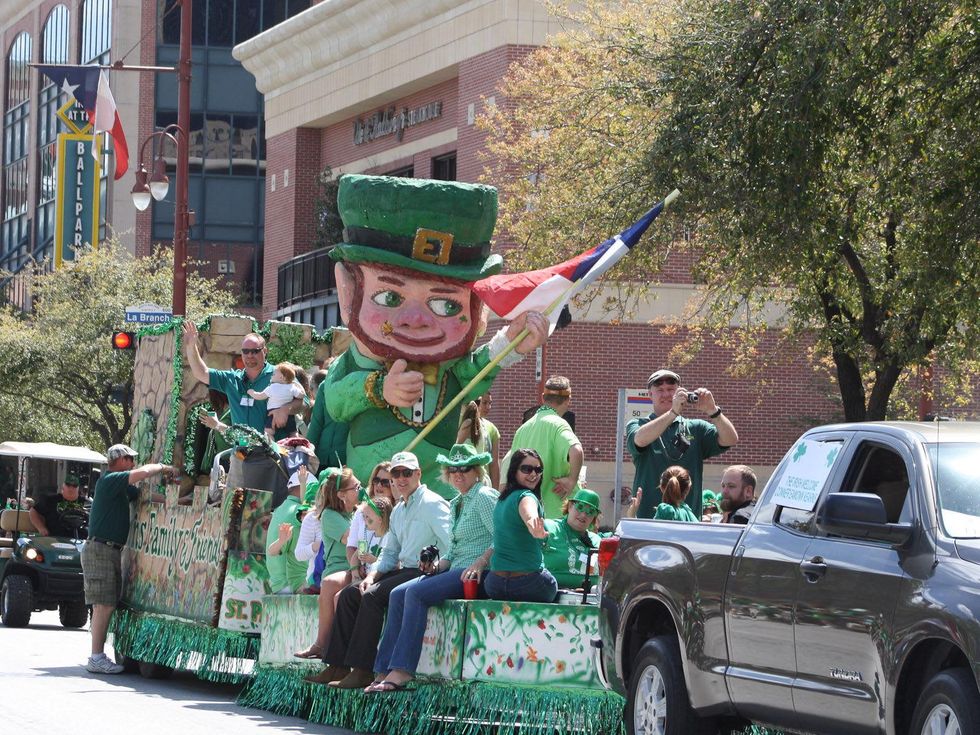 St. Patrick's Day Parade Houston, March 2013, Parade Chairman Sean Kearns and Family