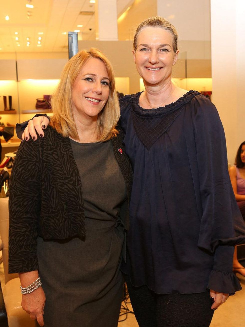 Stacey Swift, left, and Holly Moore at Neiman Marcus' Stiletto Strut