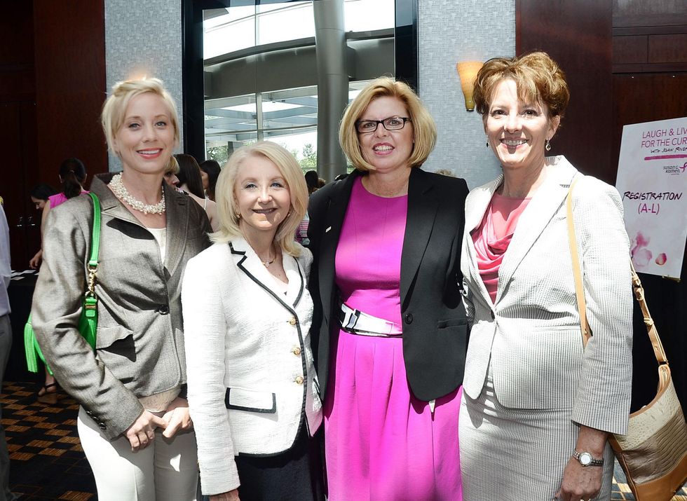 Staci Adams, Betsy Clardy, Margo Wolanin and Dixie Mullins at Komen luncheon featuring Joan Rivers