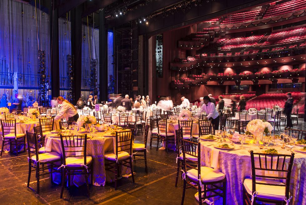 Stage setup at the Houston Ballet Jubilee of Dance Onstage Dinner December 2014