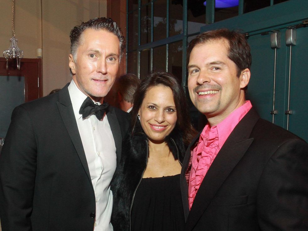 Stages Repertory Theatre gala, April 2013, Greg Fourticq, from left, Tami Dias and Michael Landrum