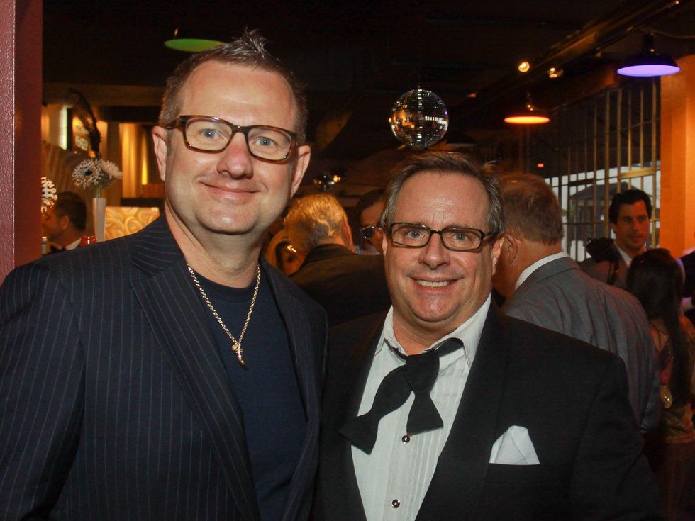 Stages Repertory Theatre gala, April 2013, Henrik Knudsen, left, and Larry Horton