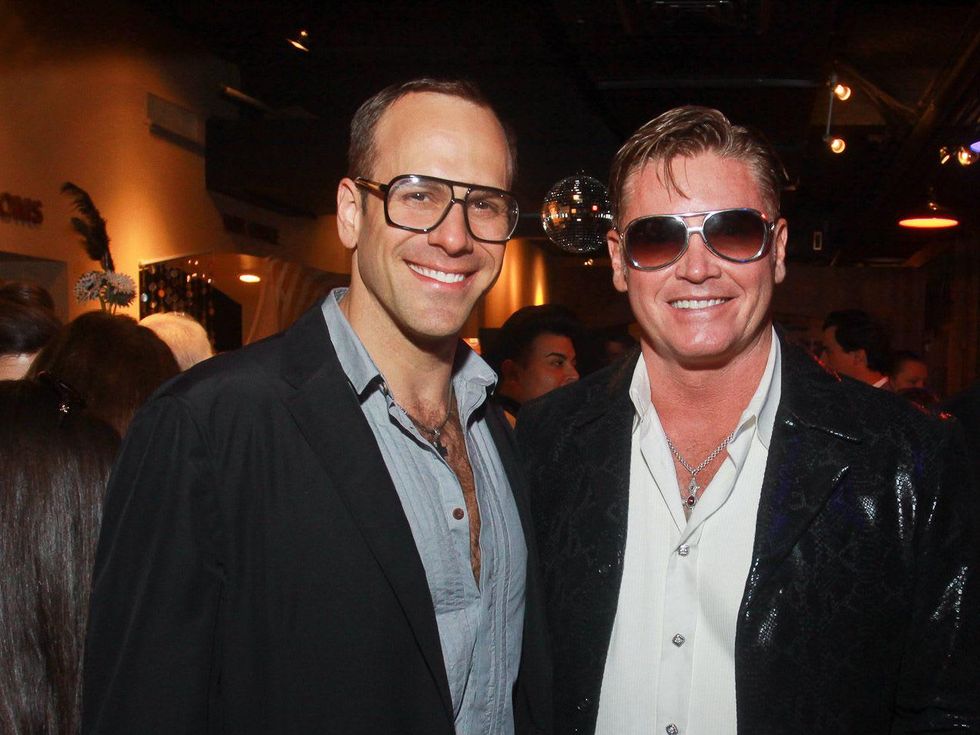 Stages Repertory Theatre gala, April 2013, Jonathan Luke, left, and Gene Schulle