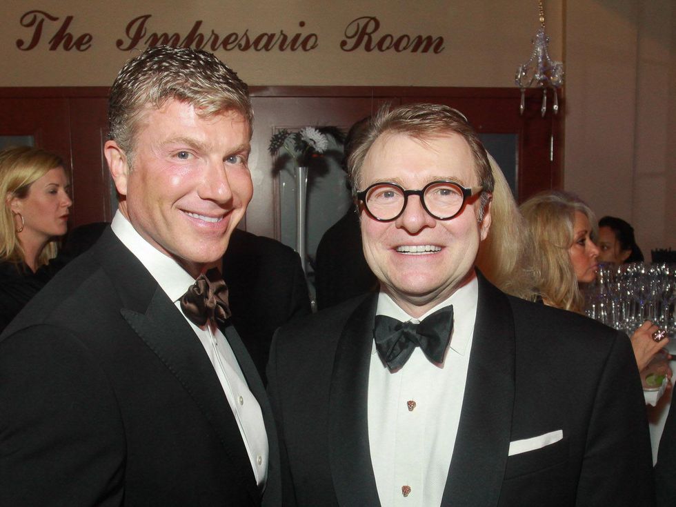 Stages Repertory Theatre gala, April 2013, Randy Powers, left, and Bill Caudell