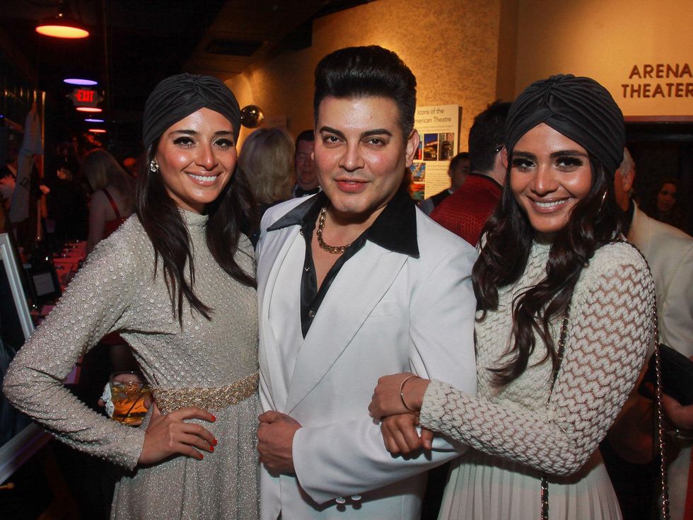 Stages Repertory Theatre gala, April 2013, Saba Jawda, from left, Edward Sanchez and Sarah Jawda. Saba and Sarah are the after-party chairs
