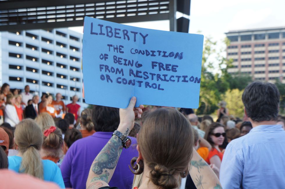 Stand With Texas Women Discovery Green