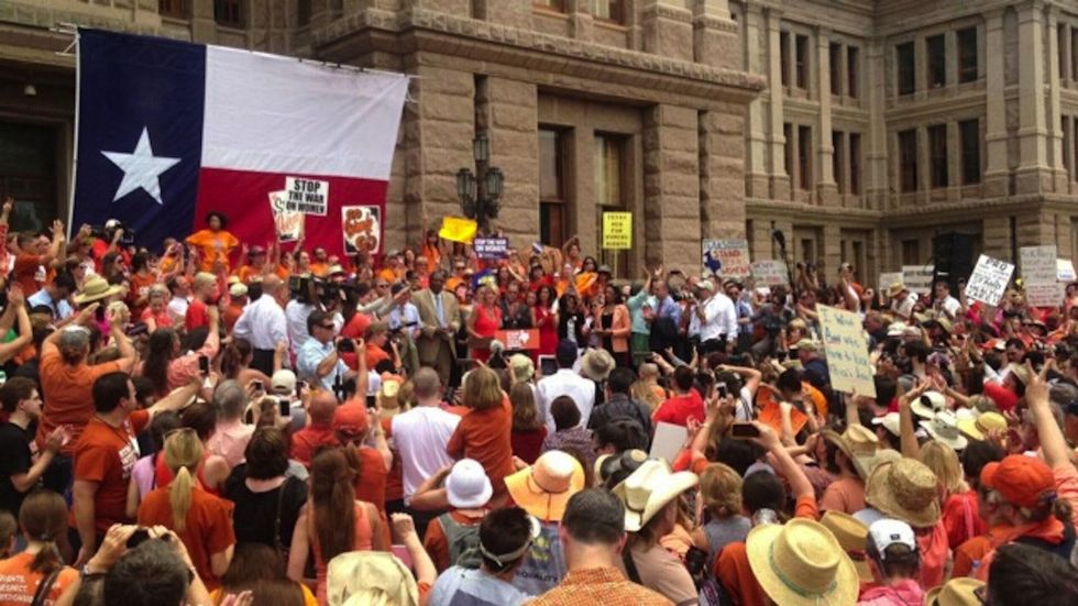 stand with Texas Women Wendy Davis State Capitol protests