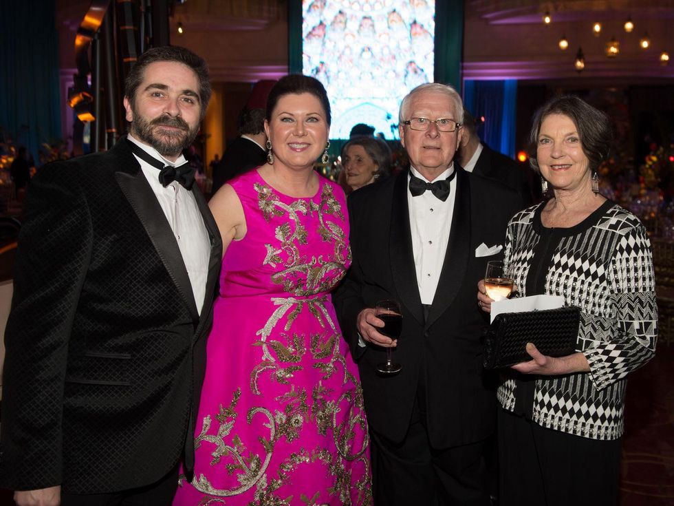 Stanton Welch, from left, Shawn Stephens, Garth Welch and Marilyn Jones at the Houston Ballet Ball February 2014