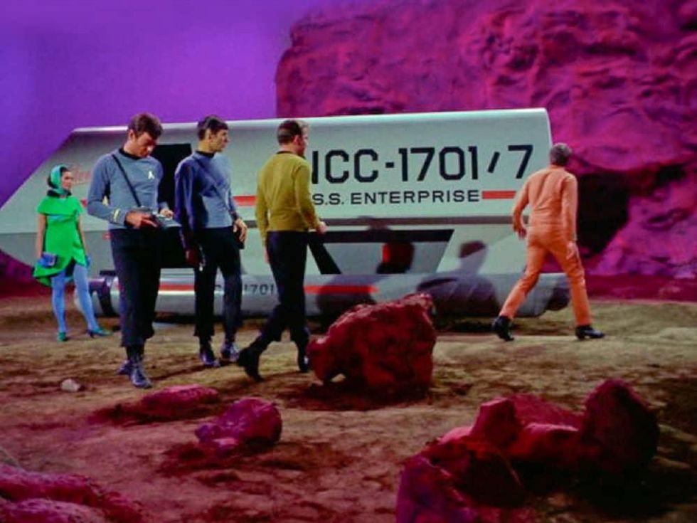 Star Trek spaceship Enterprise on show