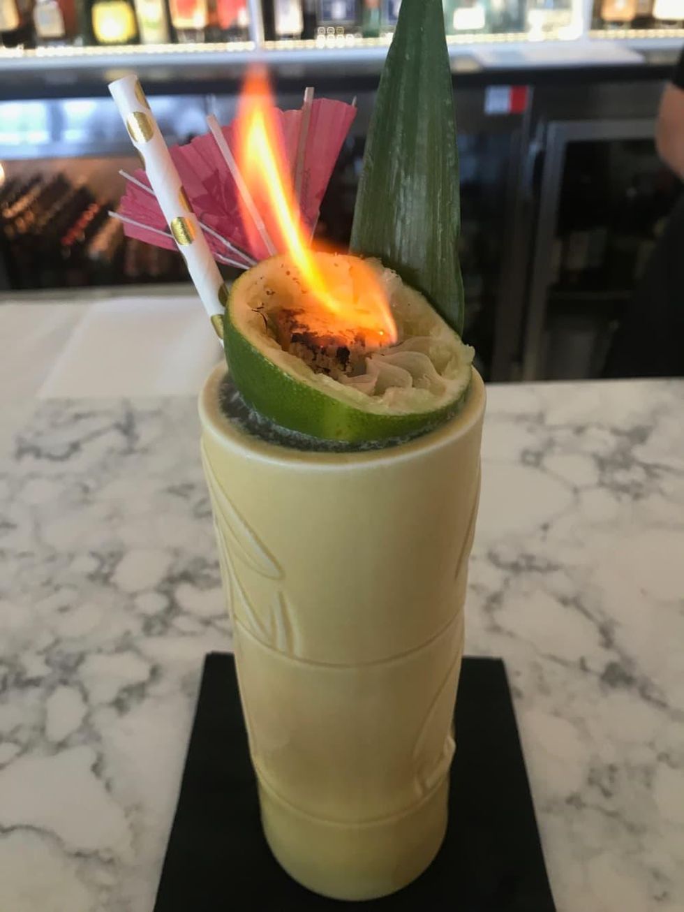 Starfish beach blond tiki cocktail