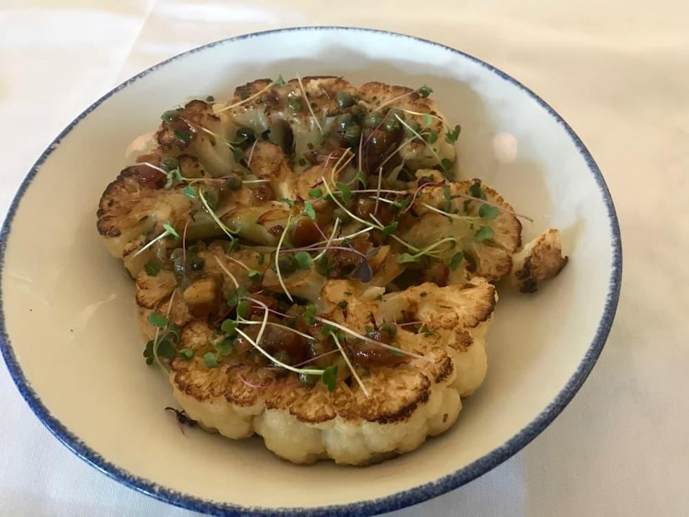 Starfish cauliflower steak