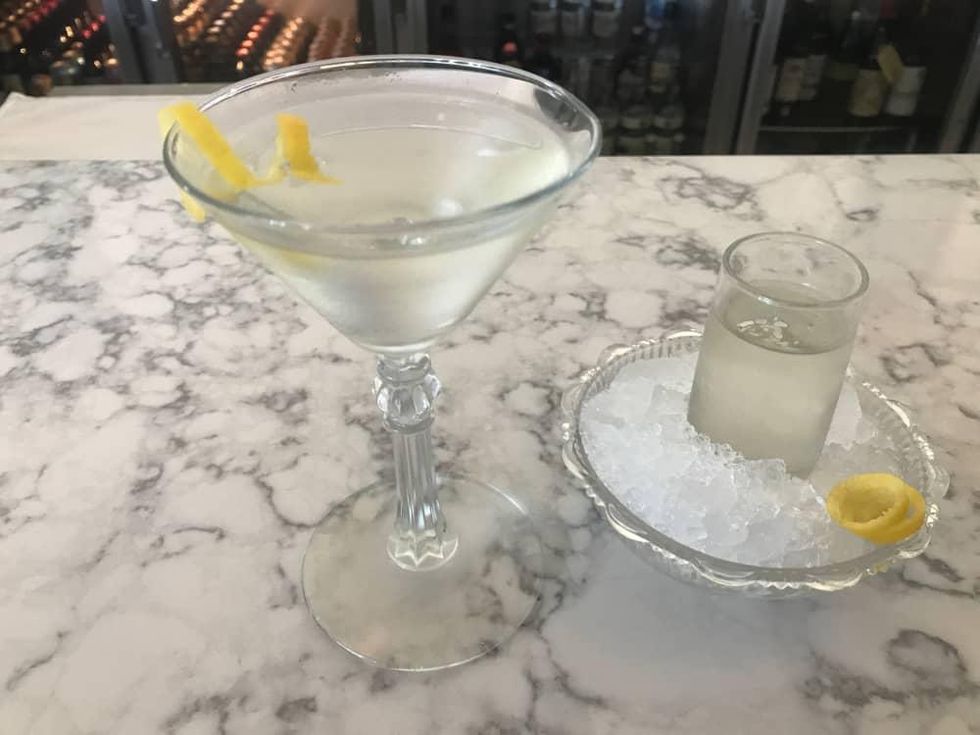 Starfish martini sidecar