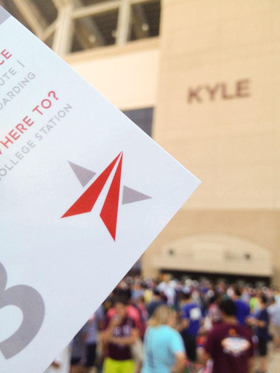 Starline bus service to football games ticket at Kyle Stadium September 2013