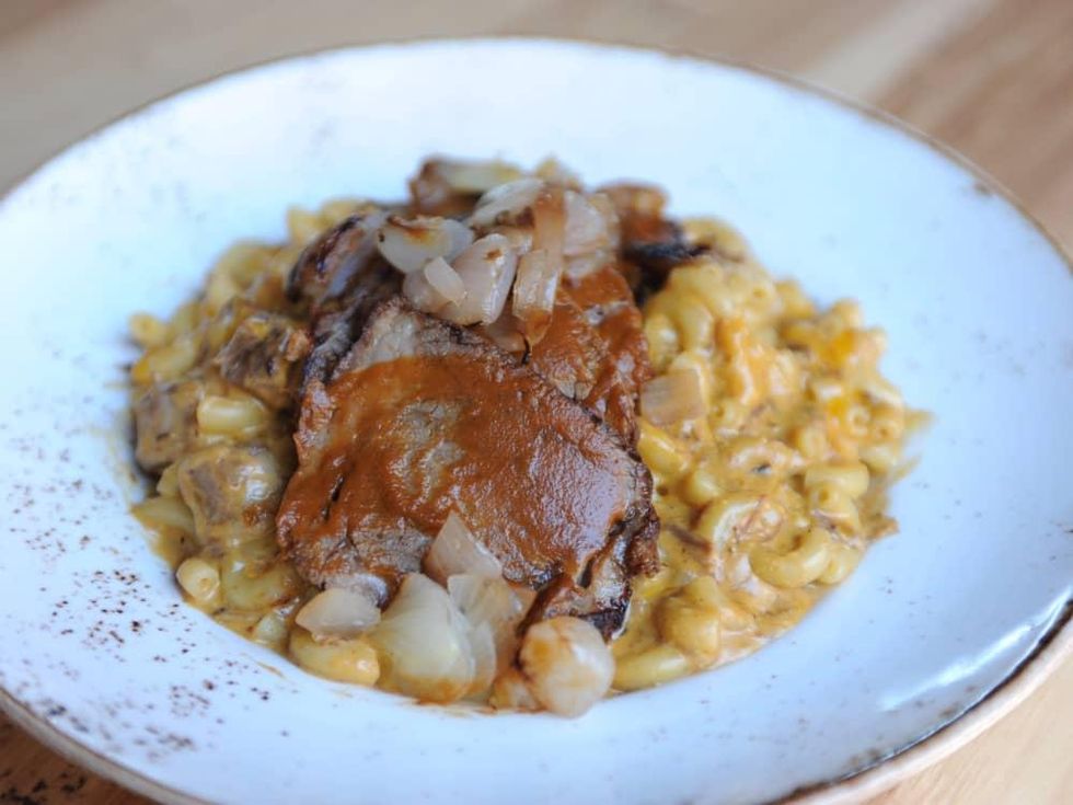 State Fare short rib mac and cheese