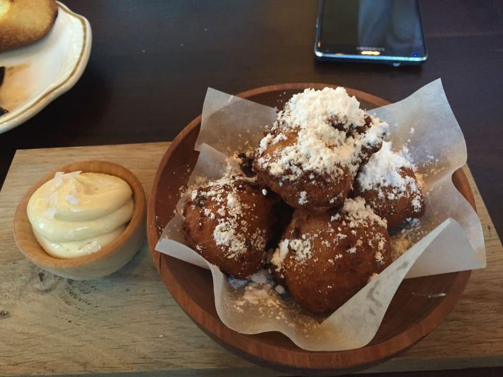 State of Grace lobster hush puppies