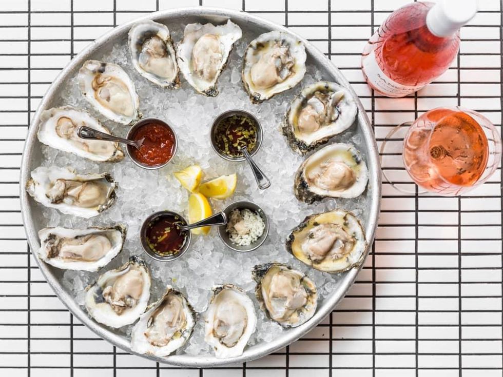 State of Grace oysters and rose