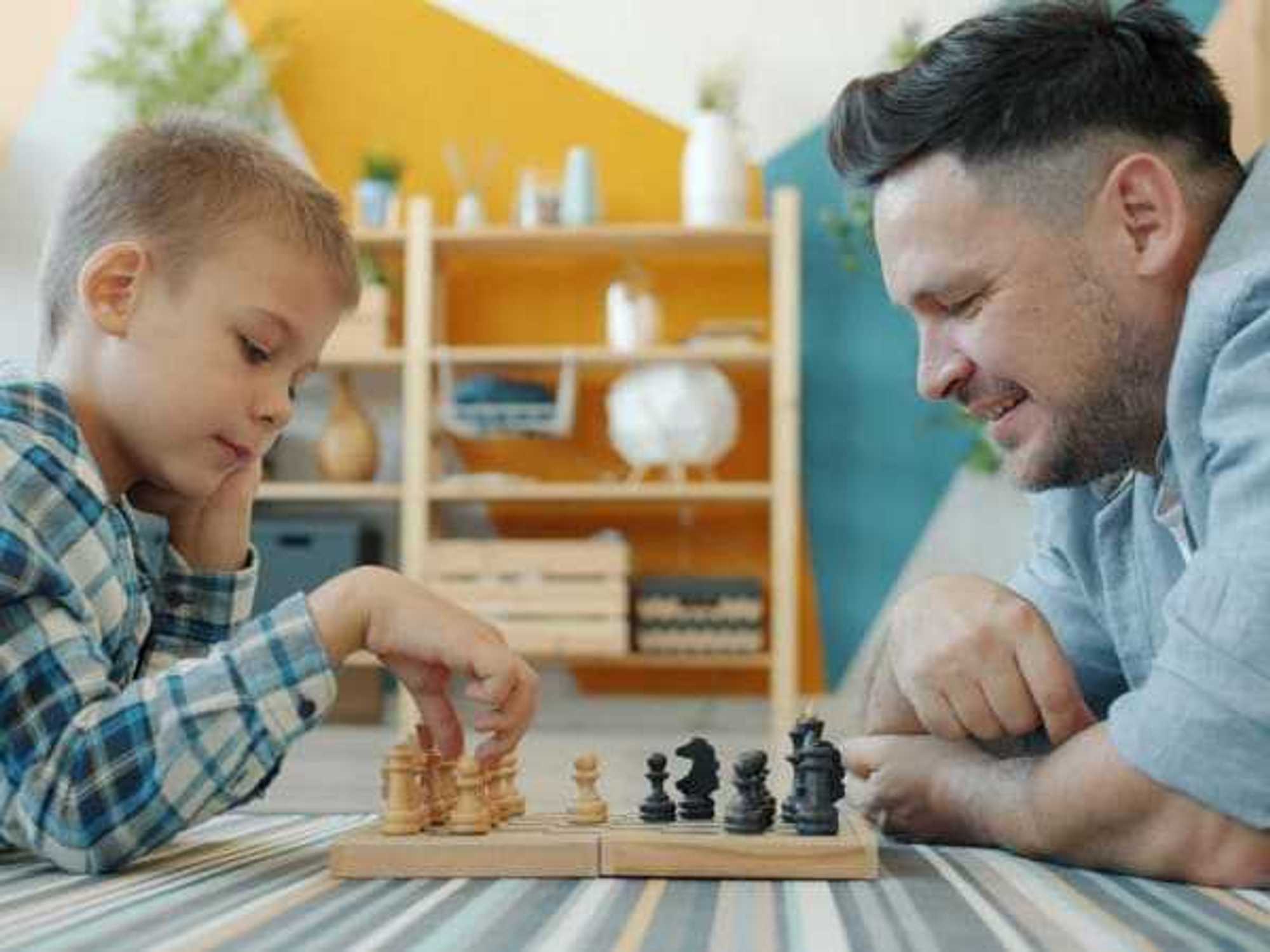 Stay at home dad with their child