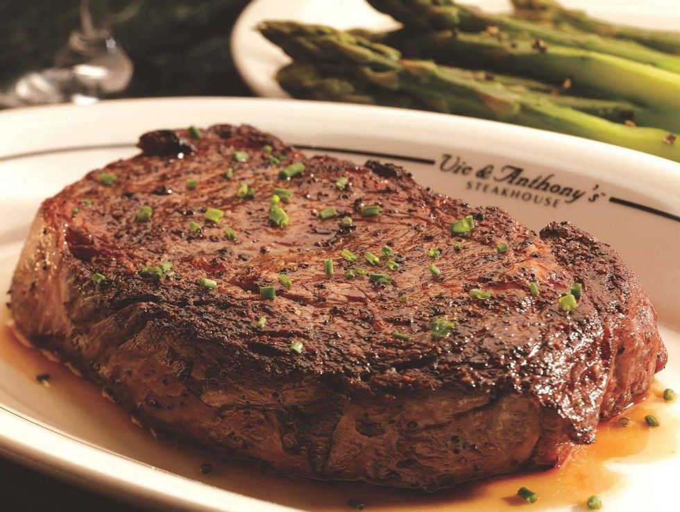 steak at Vic & Anthony's Steakhouse