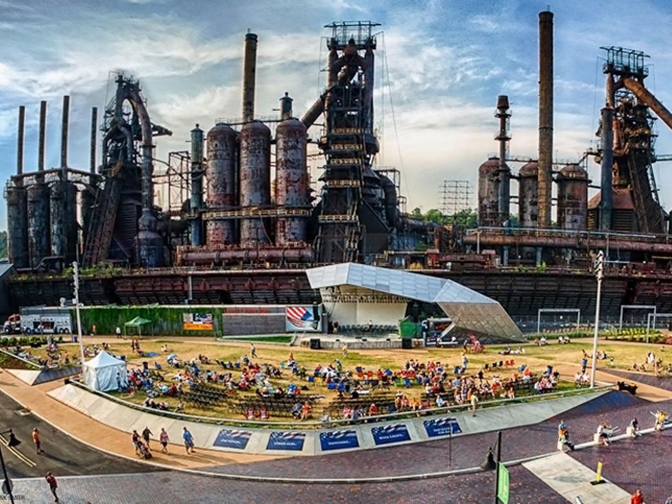 SteelStacks amphitheater in Pennsylvania