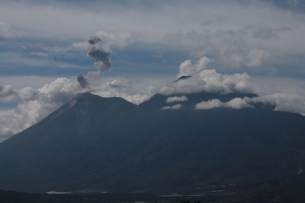Stephan Lorenz Lake Atitlan Guatemala travel article April 2015 The double cone of Acatenango Volcano outside of Antigua remains active