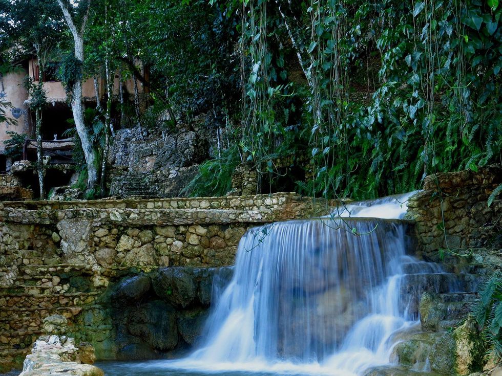Stephan Lorenz unique hotel in Dominican Republic January 2014 Waterfalls suffuse the hotel grounds with the sound of rushing water