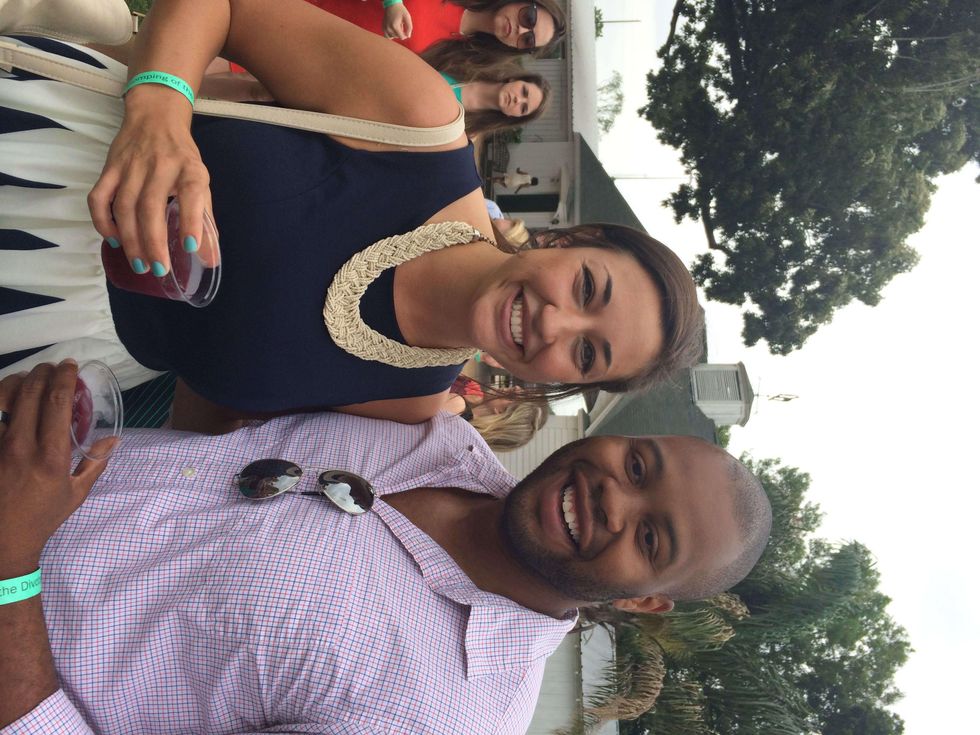 Stephanie and Bronson Beauchamp at the Yellowstone Academy polo party April 2014