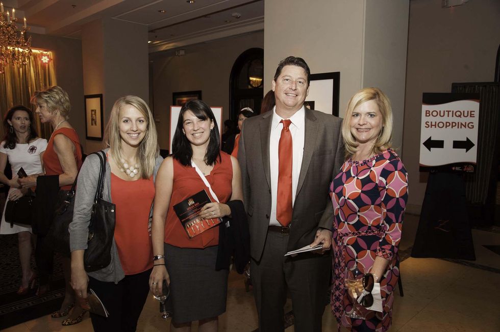 Stephanie Chitek, from left, Carly Kim, Marc Dupre and Elizabeth Dupre at the Go Red For Women luncheon May 2014